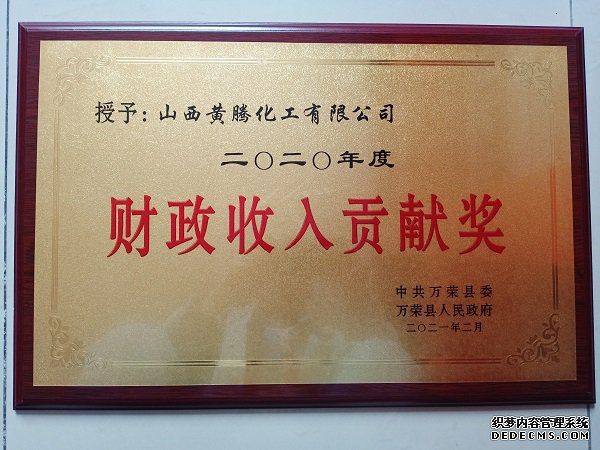 財政收入貢獻獎